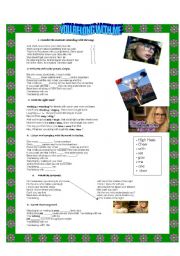 English Worksheet: You belong with me lyrics.