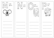 English Worksheet: Alphabet Activity (Part 4 of 6)