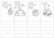 English Worksheet: Alphabet Activity (Part 5 of 6)