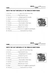 English Worksheet: present perfect