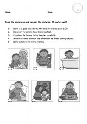 English Worksheet: Reading Test