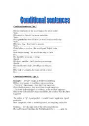 English Worksheet: Conditional sentences 
