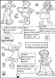 English Worksheet: clothes