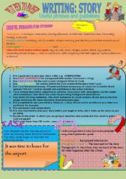 English Worksheet: WRITING: STORIES