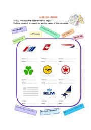 English worksheet: airline logos 