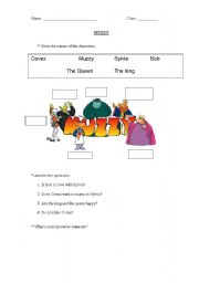 English Worksheet: Muzzy Characters