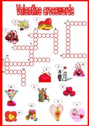 valentine crosswords