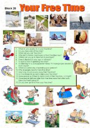 English Worksheet: Your Free Time