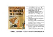 The True Story of the Three Little Pigs Worksheet