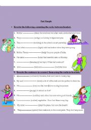 English worksheet: Grammar revision