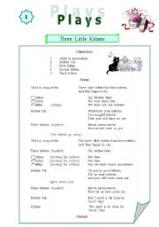 English Worksheet: Plays for kids