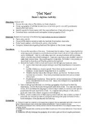 English Worksheet: Hot Mess: A Satirical Tour through Hell with Dante