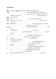 English Worksheet: mixed tenses
