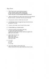 English Worksheet: ten tongue twisters