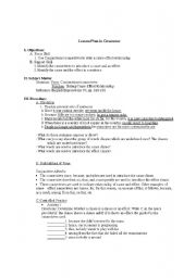 English worksheet: Lesson PLan in Teaching Cause-effect Connectives