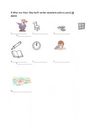 English worksheet: 4th grade exam part-2