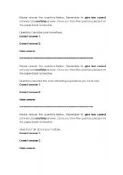 English Worksheet: ice breaker game