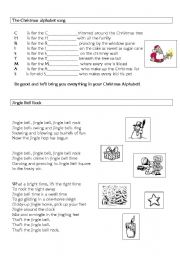 English worksheet: Christmas songs