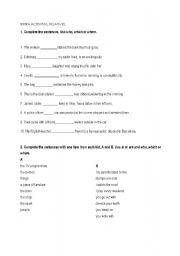 English worksheet: Relative clauses