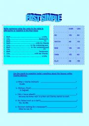 English worksheet: Past Simple Tense