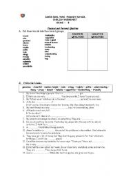 English worksheet: Personal qualities