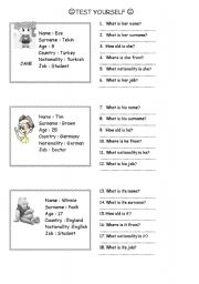 English Worksheet: greeting 