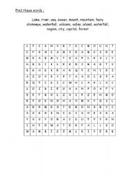 English Worksheet: puzzle