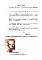 English Worksheet: Reading project # A STRANGE MEETING (Extract from INTERVIEW WITH THE VAMPIRE)