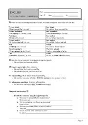 English Worksheet: Reported Speech