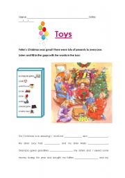 English Worksheet: Toys