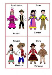 English Worksheet: Nationalities set 5