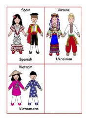 English Worksheet: Nationalities set 5