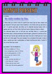 English Worksheet: SIMPLE PRESENT