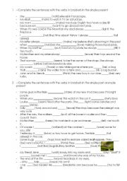 English worksheet: Exercises for Owl Citys Fireflies - complements fill up worksheet