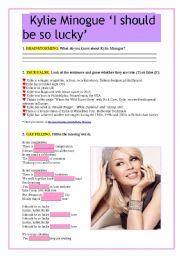 English Worksheet: Kylie Minogue