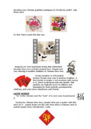 English Worksheet: Chinese New Year 2010-Part 2