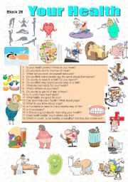English Worksheet: Your Health