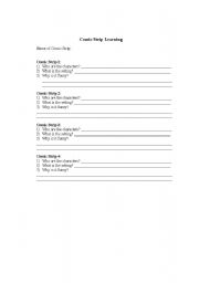 English Worksheet: Cartoon Learning