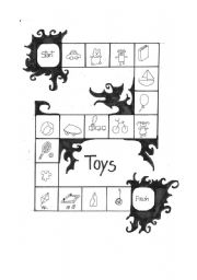 English Worksheet: Board game toys