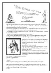 English Worksheet: The Case of the Disappearing Dimes (Mystery to solve)