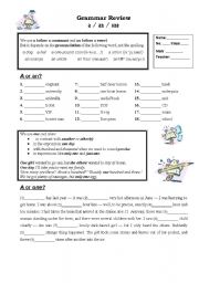 English Worksheet: determiners (a an one)