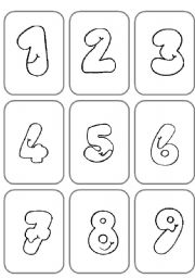 English Worksheet: Numbers - Matching Cards Games - full descriptions and explanations 2 page