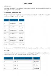 English Worksheet: Present Simple Tense