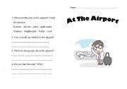 English Worksheet: A trip to the airport : ) 