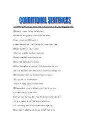 English Worksheet: Conditonals