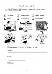 English Worksheet: past simple