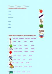 English Worksheet: AMAZING WORKSHEET+VOCABULAY+SPELLING+WRITING,PICTURES