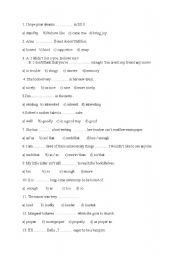 English worksheet: grammer