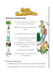 English Worksheet: Jack and the beanstalk