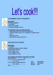 English Worksheet: Cooking